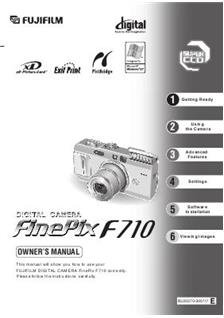 Fujifilm FinePix F710 Printed Manual